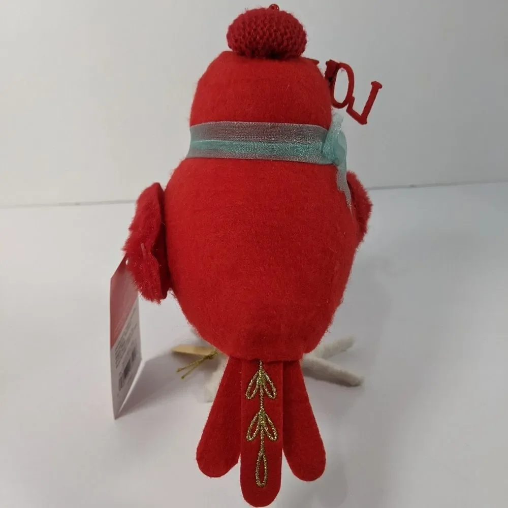 New Spritz Aerial Bird Target Valentine's Day Decor Love Sign Beret Hat Red NWT